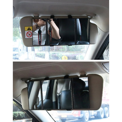 SHUNWEI Car Sun Visor Adjustable Mirror Car Makeup Sun-shading Vehicle Mounted Cosmetic Mirror Folding Vanity Mirror Triple Folding Car Interior Makeup Mirror Auto Supplies by SHUNWEI