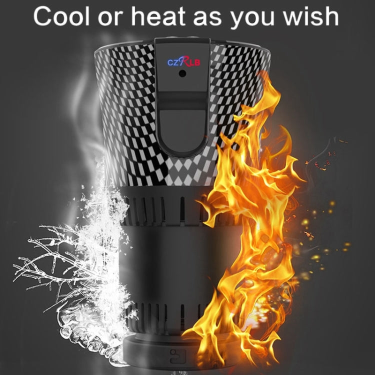 Portable 12V Car Smart Dual-purpose Heating Cooling Cup Holder (Black) by bashfashion