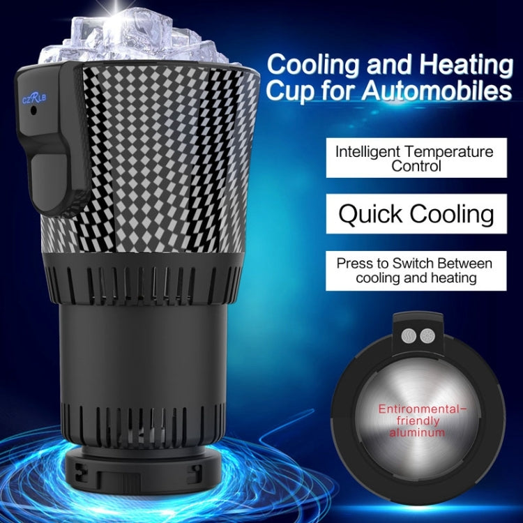 Portable 12V Car Smart Dual-purpose Heating Cooling Cup Holder (Black) by bashfashion