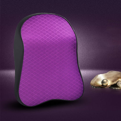 Four Seasons Breathable Memory Foam Car Neck Pillow Polyester Headrest (Purple) by bashfashion