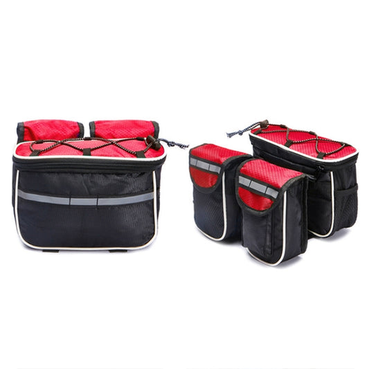 Bicycle Phone Bags Mountain Road Bike Front Head Bag Handlebar Bag (Red) by bashfashion