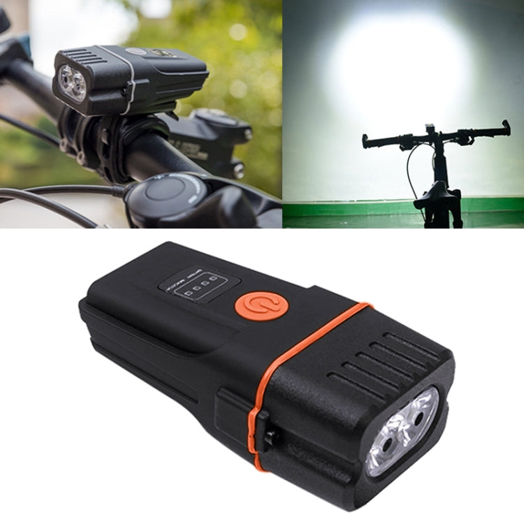 Mountain Bike Light Headlights Super Bright Rechargeable Flashlight Night Riding Equipment (Orange) by bashfashion