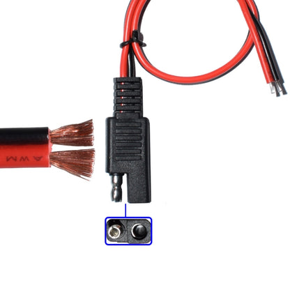 SAE to Crocodile Clip Power Cord Motorcycle Battery Charging Cable, Length: 0.5m by bashfashion