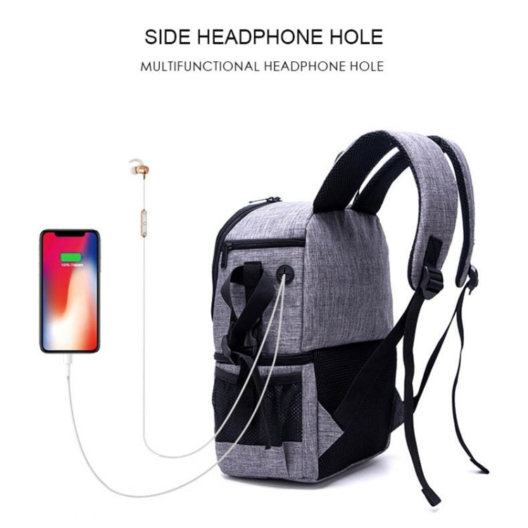 Multi-functional Waterproof Nylon Shoulder Backpack Padded Shockproof Camera Case Bag for Nikon Canon DSLR Cameras(Black) by bashfashion