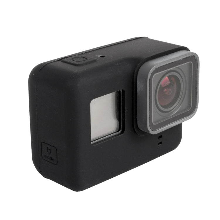 For GoPro HERO5 Silicone Housing Protective Case Cover Shell(Black) by bashfashion