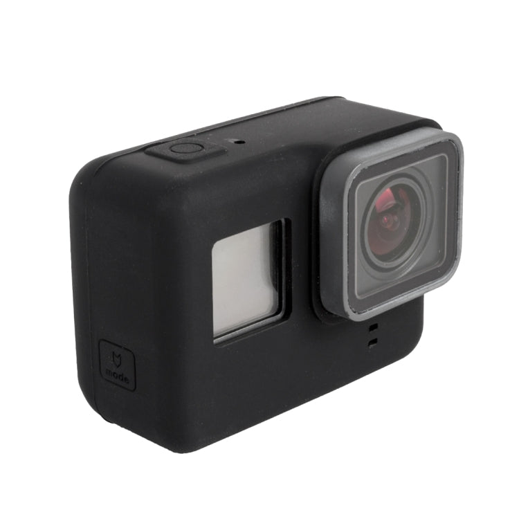 For GoPro HERO5 Silicone Housing Protective Case Cover Shell(Black) by bashfashion