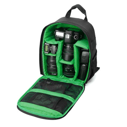 INDEPMAN DL-B012 Portable Outdoor Sports Backpack Camera Bag for GoPro, SJCAM, Nikon, Canon, Xiaomi Xiaoyi YI, Size: 27.5 * 12.5 * 34 cm(Green) by INDEPMAN