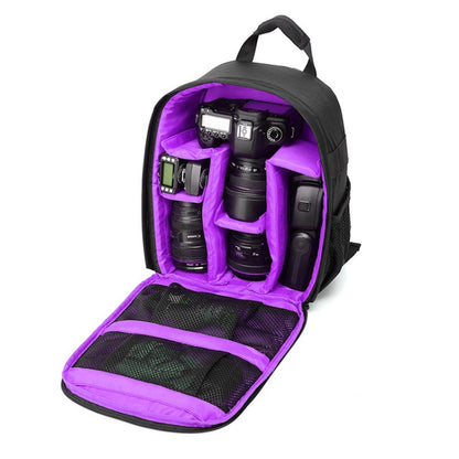 INDEPMAN DL-B012 Portable Outdoor Sports Backpack Camera Bag for GoPro, SJCAM, Nikon, Canon, Xiaomi Xiaoyi YI, Size: 27.5 * 12.5 * 34 cm(Purple) by INDEPMAN