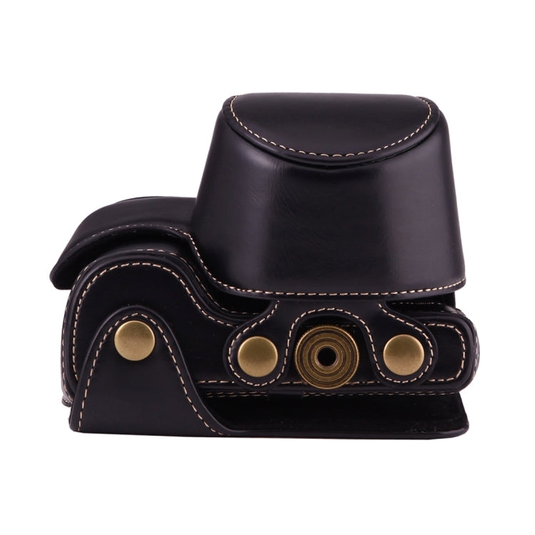 Full Body Camera PU Leather Case Bag with Strap for Sony A6000 / A6300 / Nex 6(Black) by bashfashion