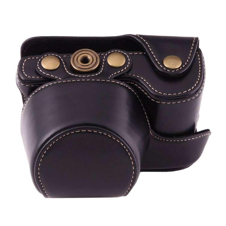 Full Body Camera PU Leather Case Bag with Strap for Sony A6000 / A6300 / Nex 6(Black) by bashfashion