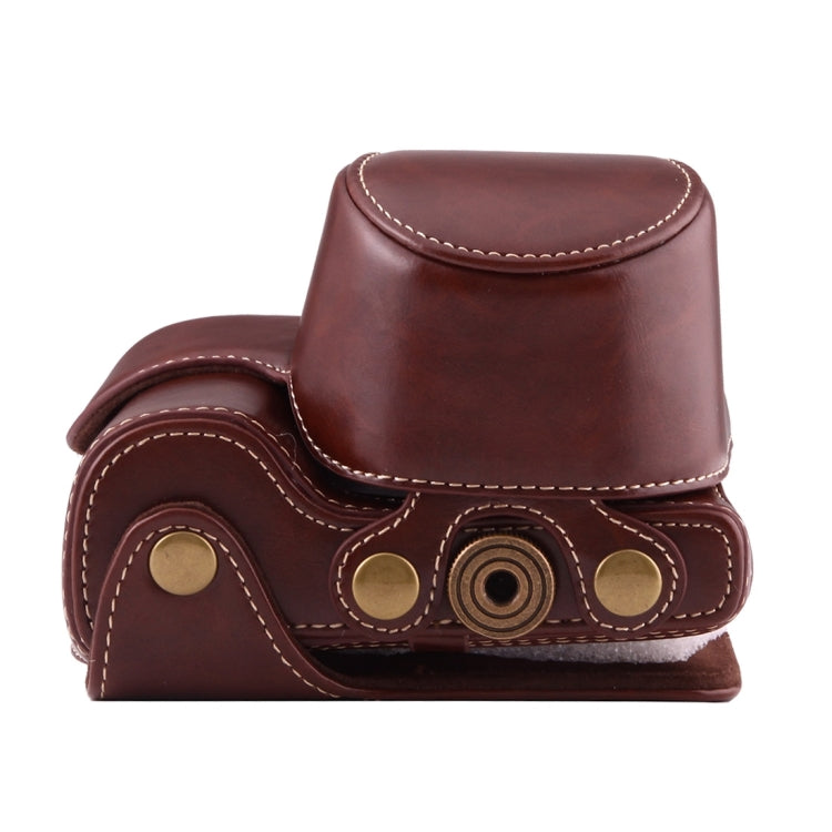 Full Body Camera PU Leather Case Bag with Strap for Sony A6000 / A6300 / Nex 6(Coffee) by bashfashion