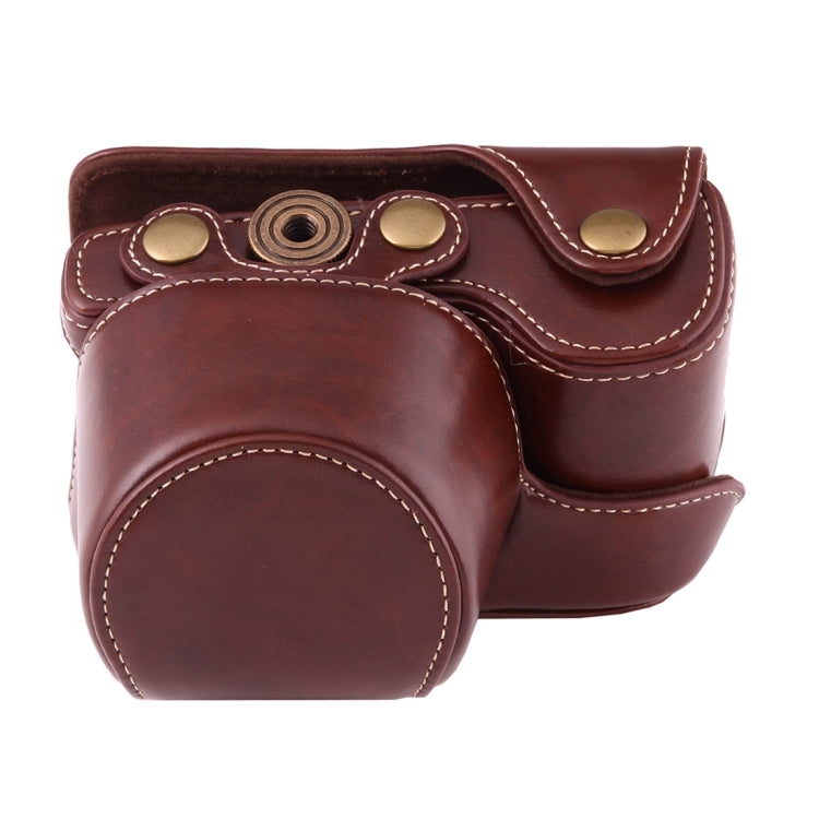 Full Body Camera PU Leather Case Bag with Strap for Sony A6000 / A6300 / Nex 6(Coffee) by bashfashion