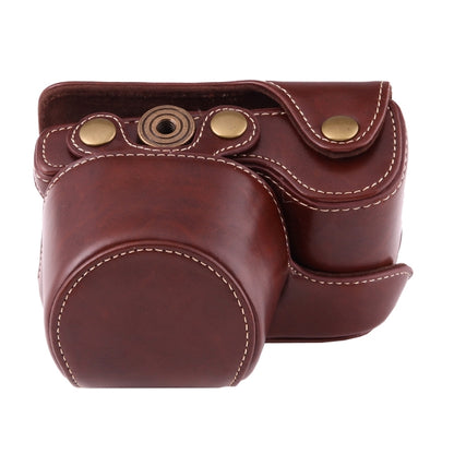Full Body Camera PU Leather Case Bag with Strap for Sony A6000 / A6300 / Nex 6(Coffee) by bashfashion