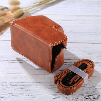 Full Body Camera PU Leather Case Bag with Strap for Sony A6000 / A6300 / Nex 6(Brown) by bashfashion