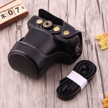 Full Body Camera PU Leather Case Bag with Strap for Canon EOS M10(Black) by bashfashion