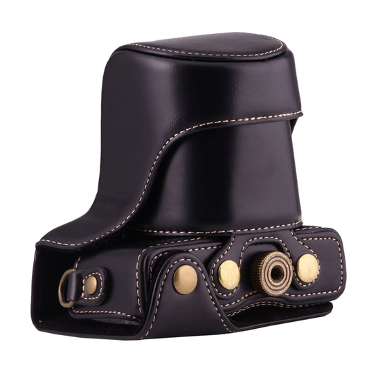 Full Body Camera PU Leather Case Bag with Strap for Canon EOS M10(Black) by bashfashion