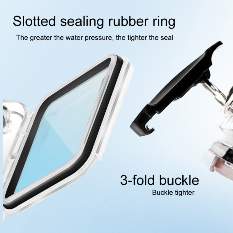 45m Waterproof Case + Touch Back Cover for GoPro HERO8 Black by bashfashion