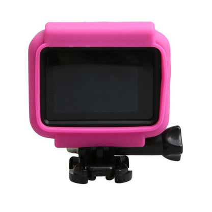 Original for GoPro HERO5 Silicone Border Frame Mount Housing Protective Case Cover Shell(Pink) by bashfashion