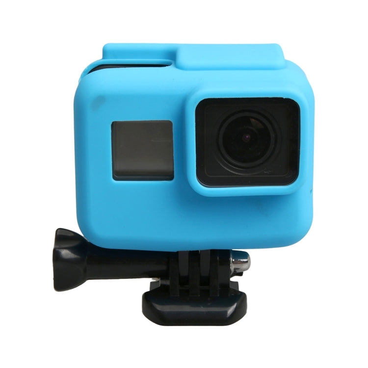 Original for GoPro HERO5 Silicone Border Frame Mount Housing Protective Case Cover Shell(Blue) by bashfashion
