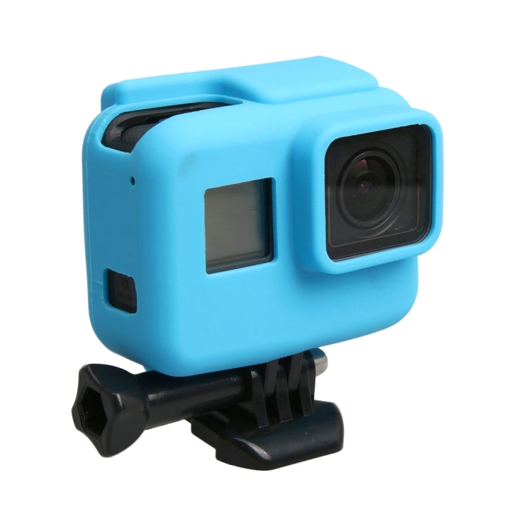Original for GoPro HERO5 Silicone Border Frame Mount Housing Protective Case Cover Shell(Blue) by bashfashion