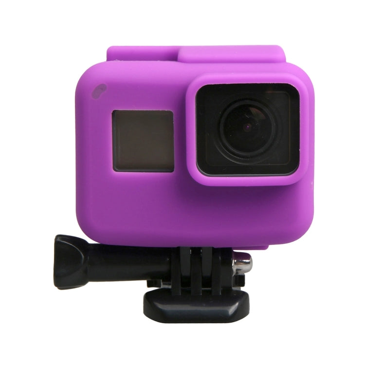 Original for GoPro HERO5 Silicone Border Frame Mount Housing Protective Case Cover Shell(Purple) by bashfashion