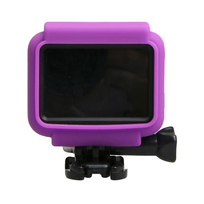 Original for GoPro HERO5 Silicone Border Frame Mount Housing Protective Case Cover Shell(Purple) by bashfashion