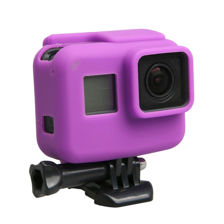 Original for GoPro HERO5 Silicone Border Frame Mount Housing Protective Case Cover Shell(Purple) by bashfashion