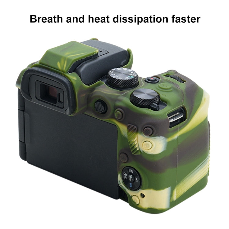 For Canon EOS R10 Soft Silicone Protective Case (Camouflage) by bashfashion