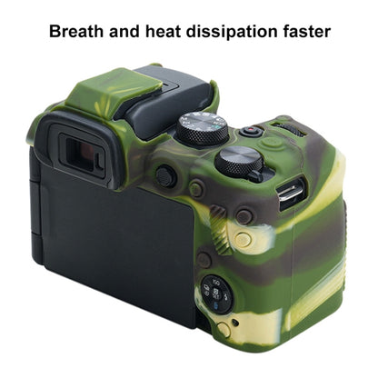 For Canon EOS R10 Soft Silicone Protective Case (Camouflage) by bashfashion