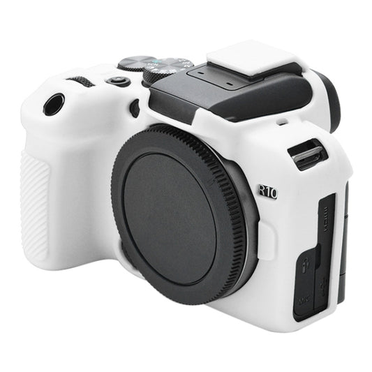 For Canon EOS R10 Soft Silicone Protective Case (White) by bashfashion