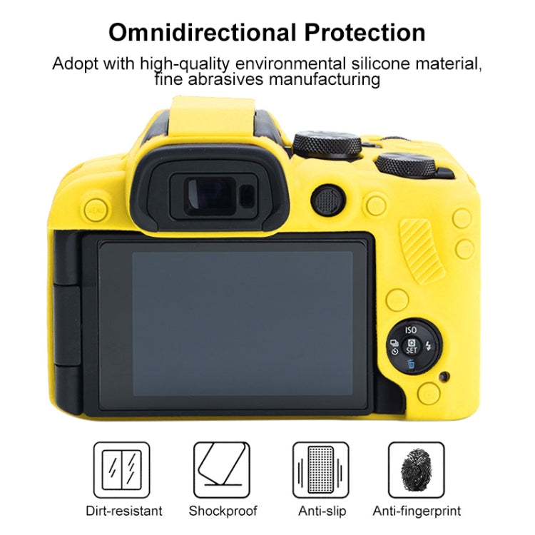 For Canon EOS R10 Soft Silicone Protective Case (Yellow) by bashfashion