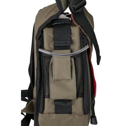 CADEN Triangle Shape Tscope Sling Shoulder Cross Digital Camera Bags Case Soft Bag with Rain Cover for Canon Nikon Sony K1, Size: 36*31*15cm(Army Green) by bashfashion