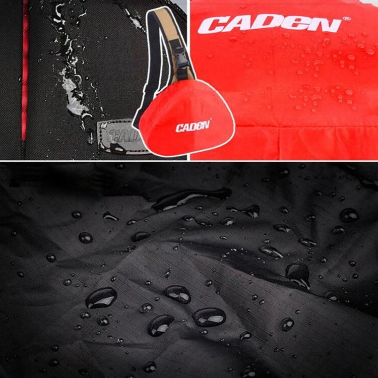 CADEN Triangle Shape Tscope Sling Shoulder Cross Digital Camera Bags Case Soft Bag with Rain Cover for Canon Nikon Sony K1, Size: 36*31*15cm(Army Green) by bashfashion