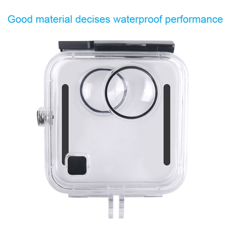 40m Waterproof Housing Protective Case for GoPro Fusion, with Buckle Basic Mount & Screw & Wrench by bashfashion