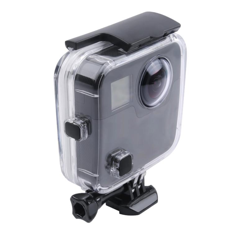 40m Waterproof Housing Protective Case for GoPro Fusion, with Buckle Basic Mount & Screw & Wrench by bashfashion