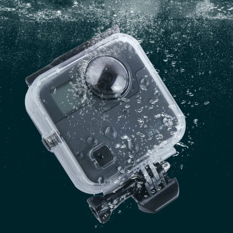 40m Waterproof Housing Protective Case for GoPro Fusion, with Buckle Basic Mount & Screw & Wrench by bashfashion