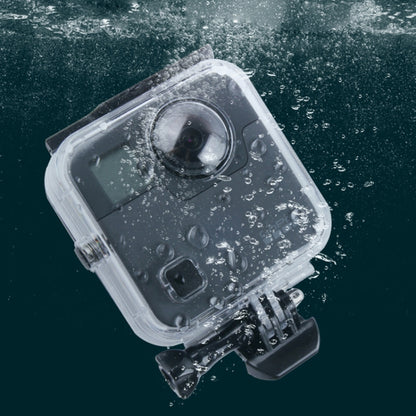 40m Waterproof Housing Protective Case for GoPro Fusion, with Buckle Basic Mount & Screw & Wrench by bashfashion