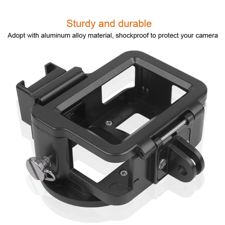 Housing Shell CNC Aluminum Alloy Protective Cage with Insurance Frame & 52mm UV Lens for GoPro HERO7 Black /6 /5 (Black) by bashfashion