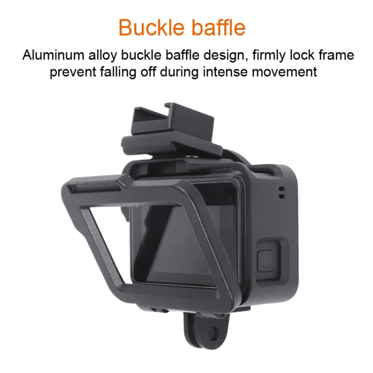 Housing Shell CNC Aluminum Alloy Protective Cage with Insurance Frame & 52mm UV Lens for GoPro HERO7 Black /6 /5 (Black) by bashfashion