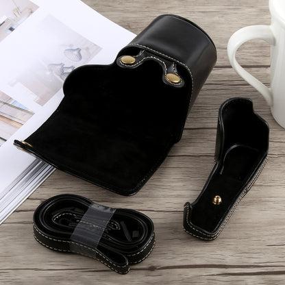 Full Body Camera PU Leather Case Bag with Strap for Sony A5100 (Black) by bashfashion