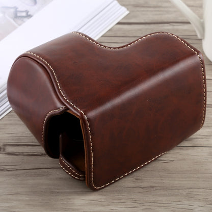 Full Body Camera PU Leather Case Bag with Strap for Sony A5100 (Coffee) by bashfashion