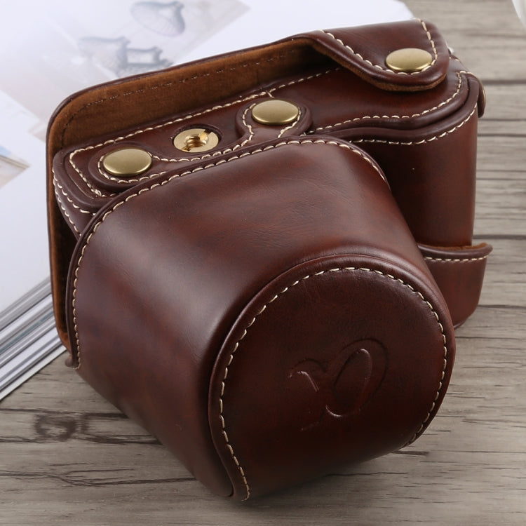Full Body Camera PU Leather Case Bag with Strap for Sony A5100 (Coffee) by bashfashion
