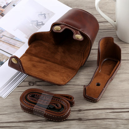 Full Body Camera PU Leather Case Bag with Strap for Sony A5100 (Coffee) by bashfashion