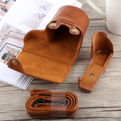 Full Body Camera PU Leather Case Bag with Strap for Sony A5100 (Brown) by bashfashion