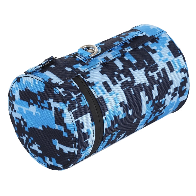 Camouflage Color Large Lens Case Zippered Cloth Pouch Box for DSLR Camera Lens, Size: 16x10x10cm (Blue) by bashfashion