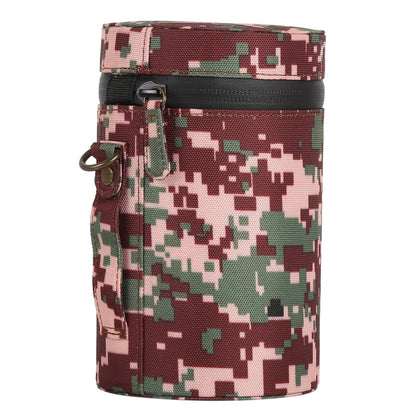 Camouflage Color Large Lens Case Zippered Cloth Pouch Box for DSLR Camera Lens, Size: 16x10x10cm (Brown) by bashfashion