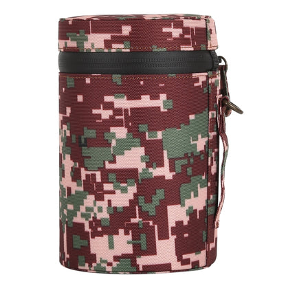 Camouflage Color Large Lens Case Zippered Cloth Pouch Box for DSLR Camera Lens, Size: 16x10x10cm (Brown) by bashfashion