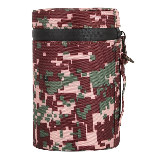 Camouflage Color Large Lens Case Zippered Cloth Pouch Box for DSLR Camera Lens, Size: 16x10x10cm (Brown) by bashfashion