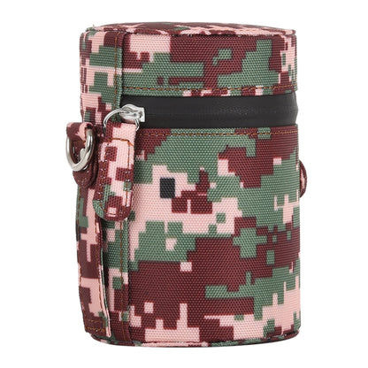 Camouflage Color Small Lens Case Zippered Cloth Pouch Box for DSLR Camera Lens, Size: 11x8x8cm (Brown) by bashfashion