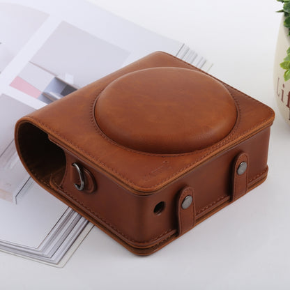 Retro Style Full Body Camera PU Leather Case Bag with Strap for FUJIFILM instax SQUARE SQ6 (Brown) by bashfashion